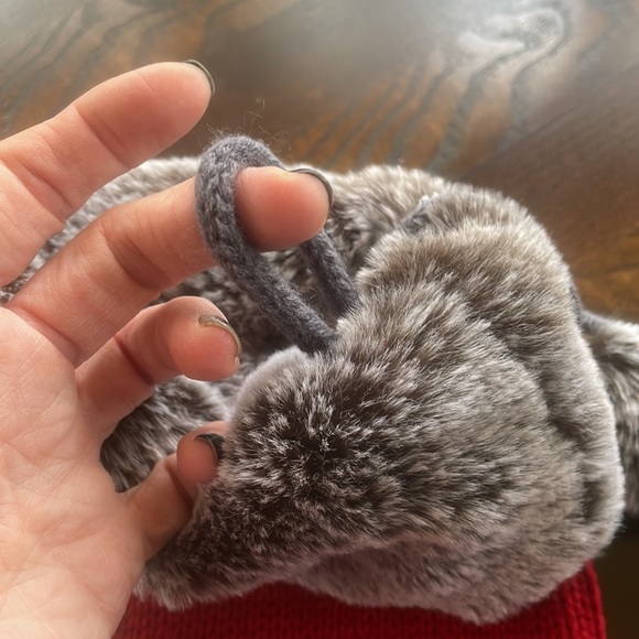 Holiday Sturdy Knit Merry Christmas Stocking W/ Soft Fuzzy Trim And Pom Poms - Picture 4 of 9